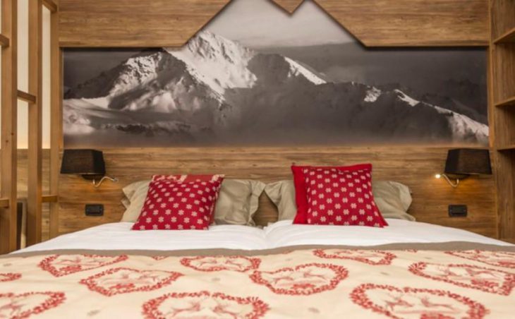 Hotel Du Col, Sestriere, Double Bedroom